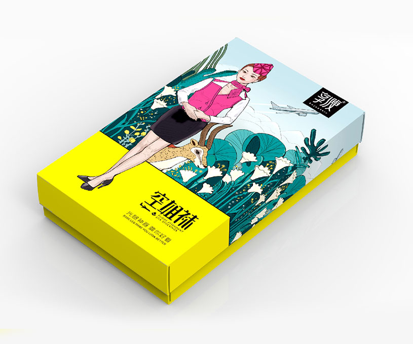 丝袜品牌｜空姐袜｜包装形象设计 /创意包装设计/服装包装
