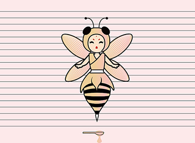 原创《遇见蜜蜂》×佐兹 插画设计